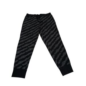 Disney Parks Mens XL Black Joggers Sweatpants All over print Walt Disney World
